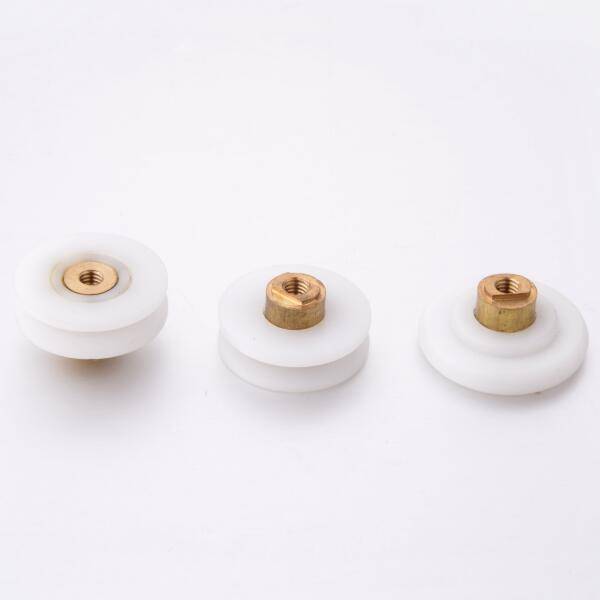 HS041 high quality plastic pulley v groove shower door wheel bearing